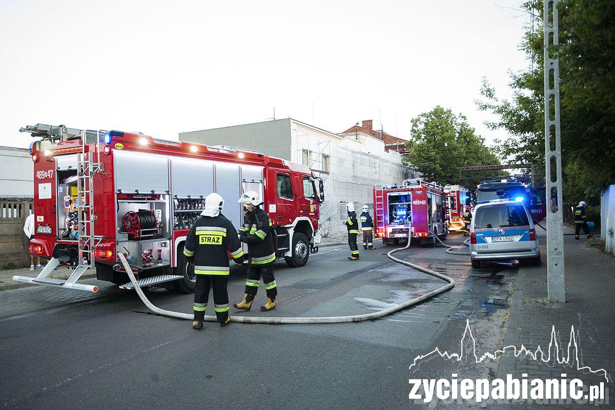 Pożar przy ul. Piłsudskiego