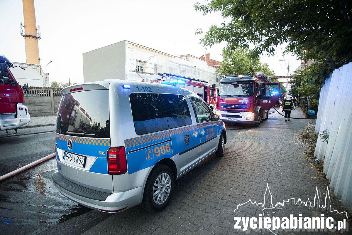 Pożar przy ul. Piłsudskiego