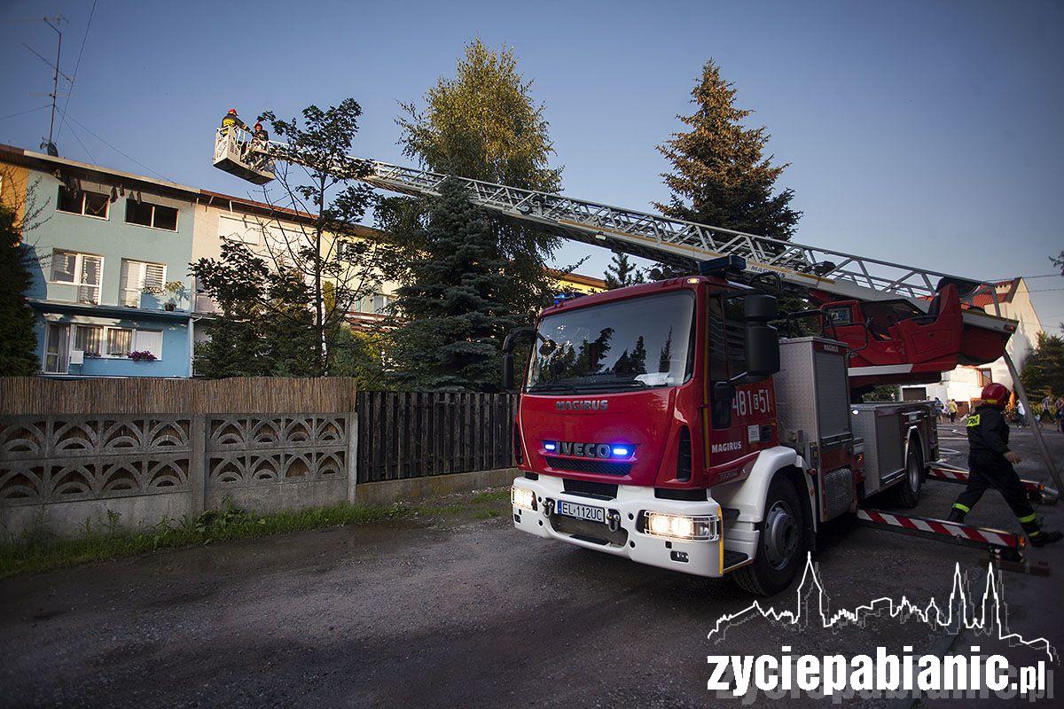 Pożar przy ul. Drewnowskiej