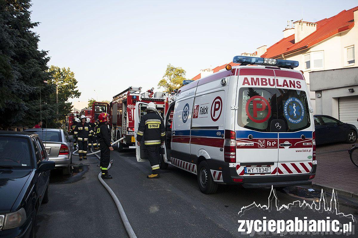 Pożar przy ul. Drewnowskiej