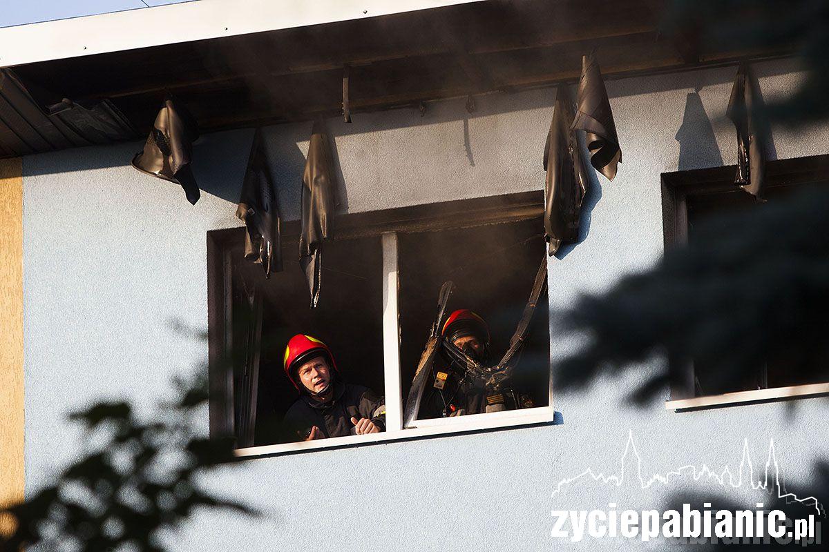 Pożar przy ul. Drewnowskiej