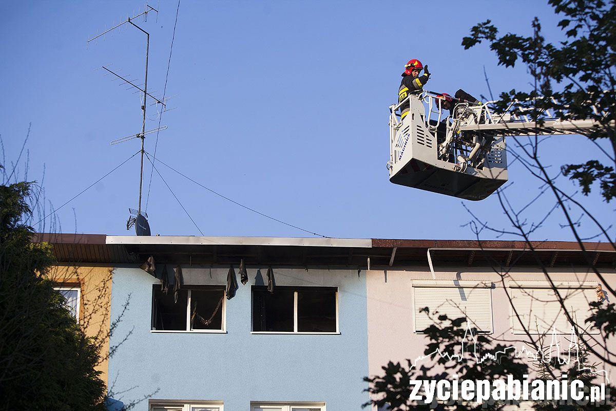 Pożar przy ul. Drewnowskiej