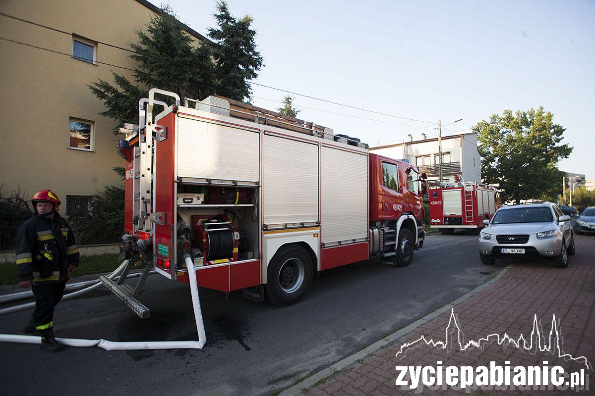 Pożar przy ul. Drewnowskiej