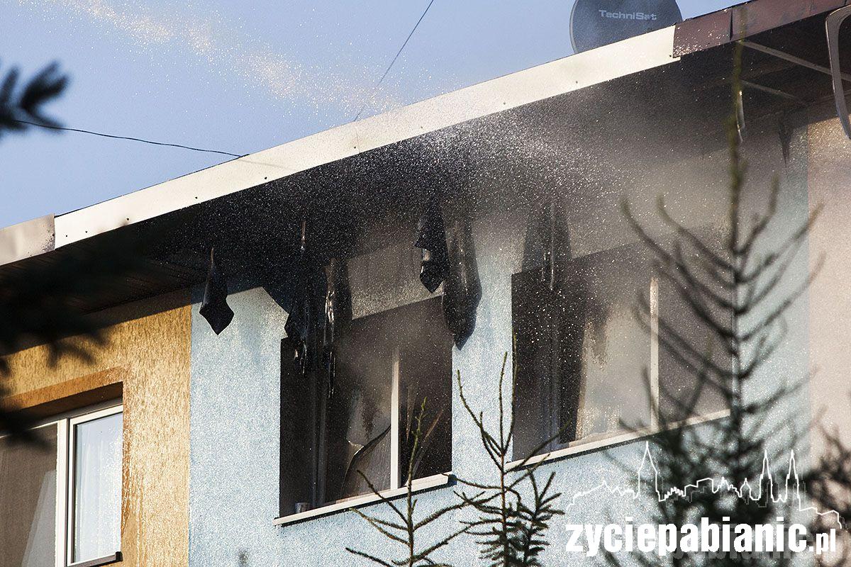 Pożar przy ul. Drewnowskiej