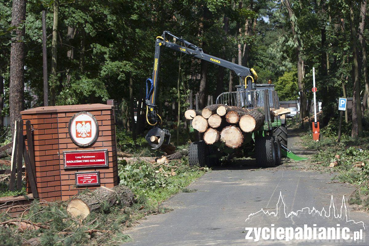 Zniszczenia po burzy w gminie Dobroń