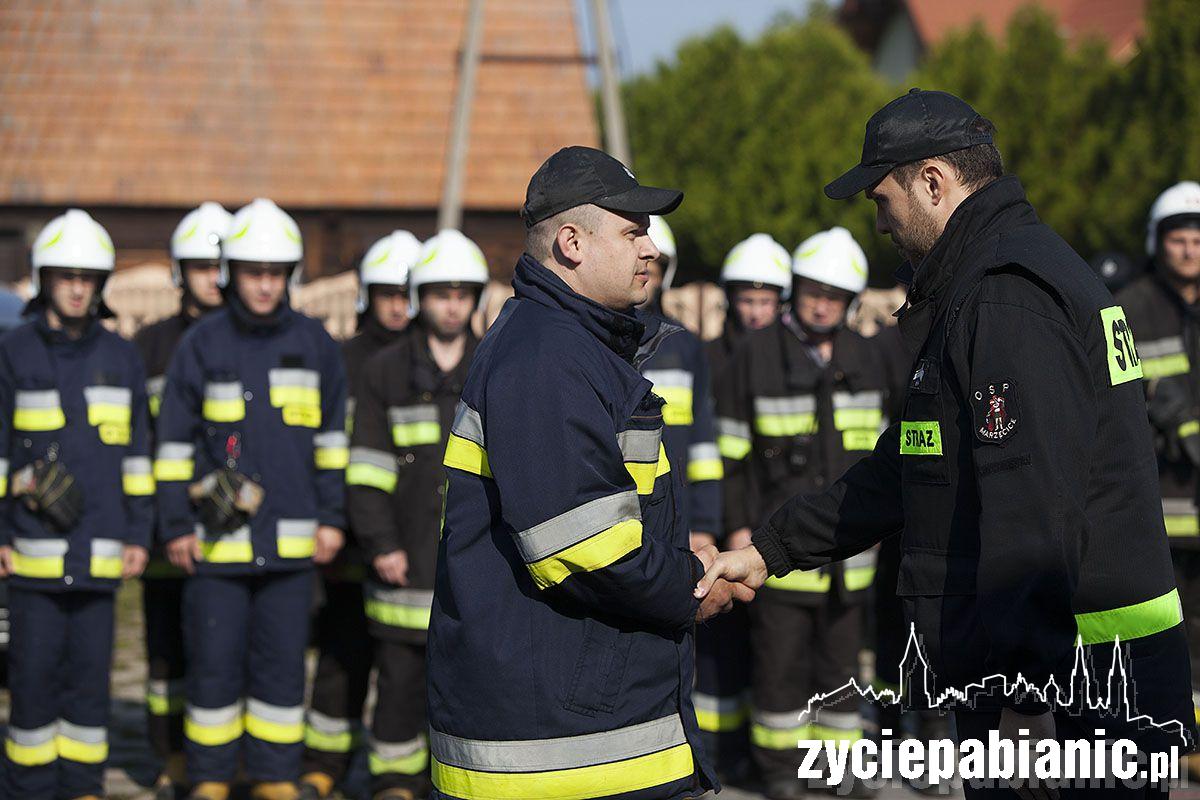 Manewry OSP w Róży i wręczenie podziękowań