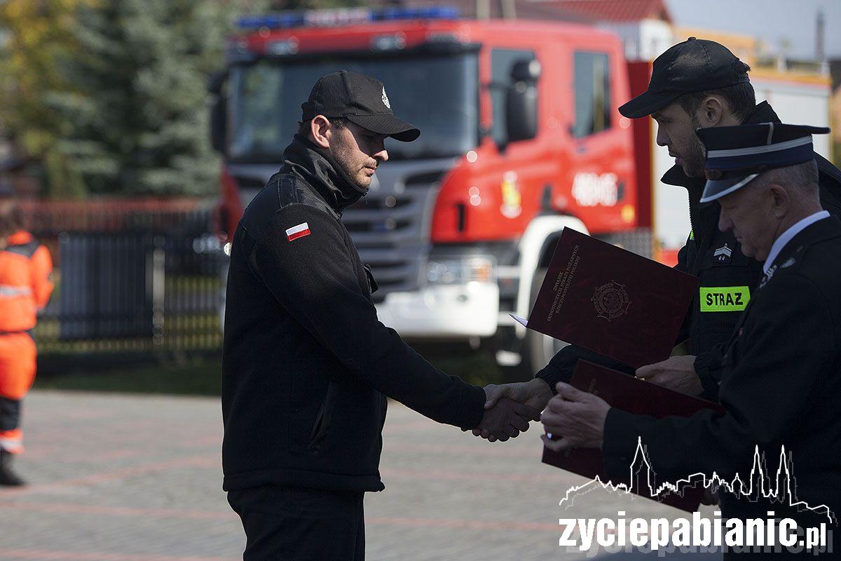Manewry OSP w Róży i wręczenie podziękowań