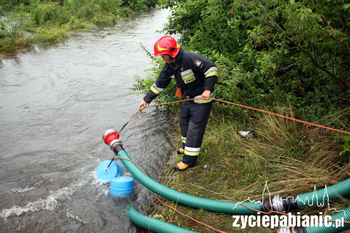Powódź w strefie ekonomicznej w Konstantynowie