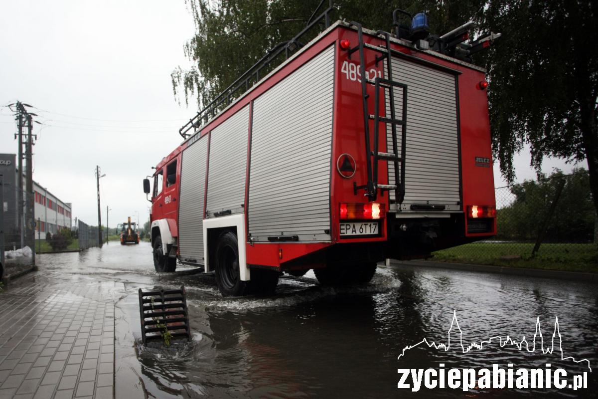 Powódź w strefie ekonomicznej w Konstantynowie