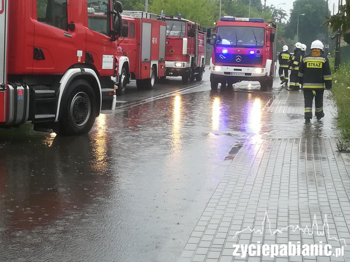 Powódź w strefie ekonomicznej w Konstantynowie