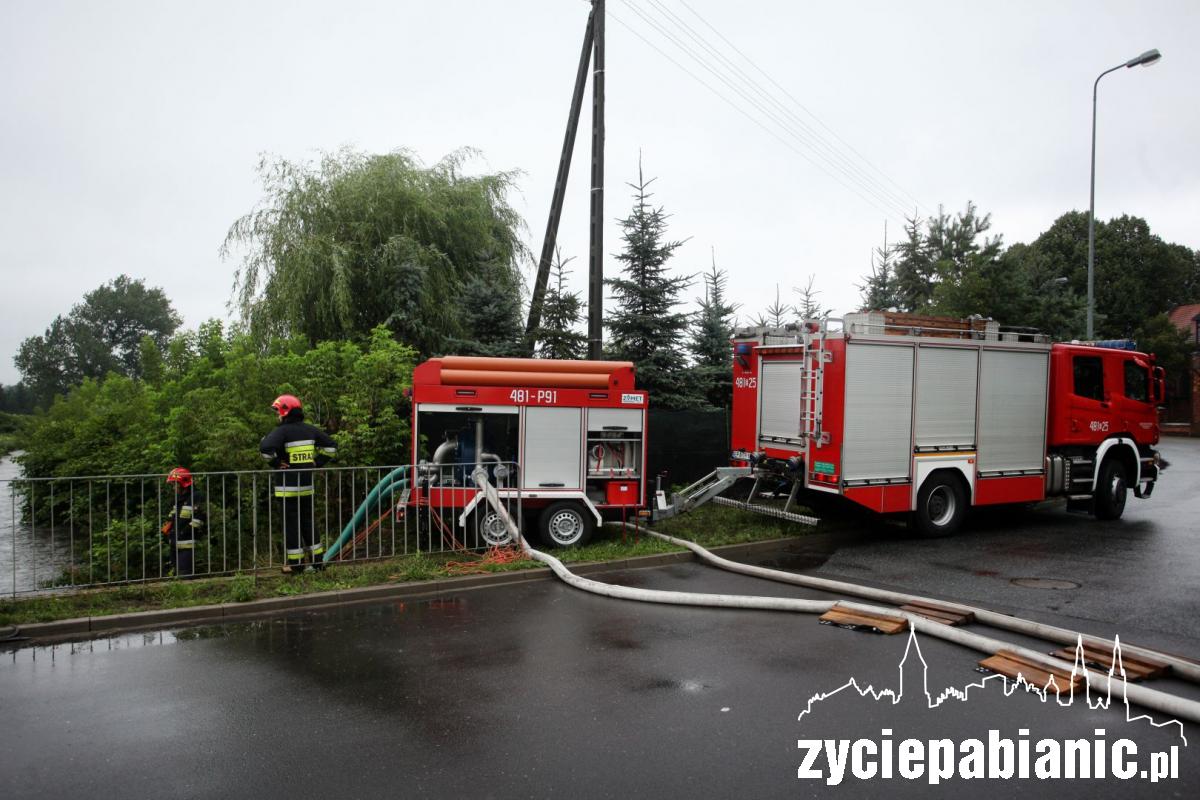 Powódź w strefie ekonomicznej w Konstantynowie