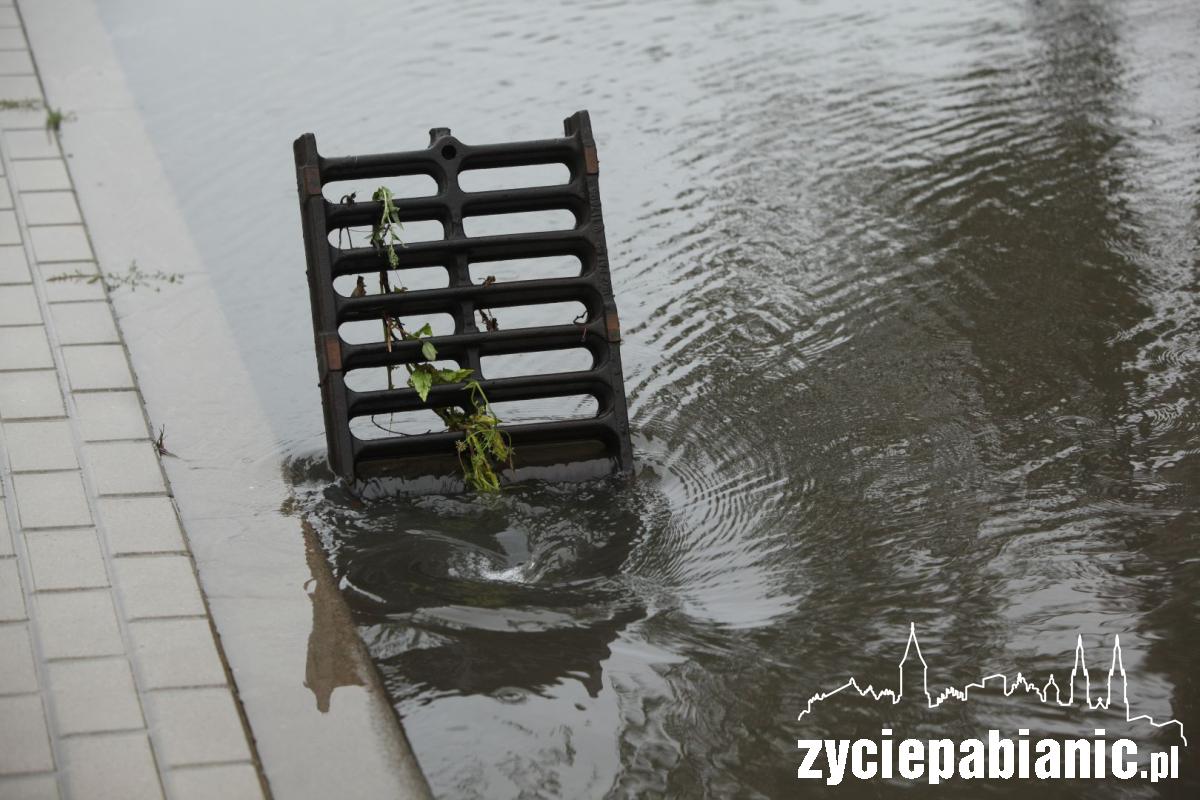 Powódź w strefie ekonomicznej w Konstantynowie