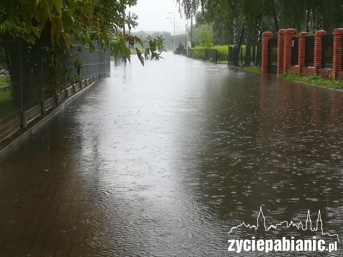 Powódź w strefie ekonomicznej w Konstantynowie