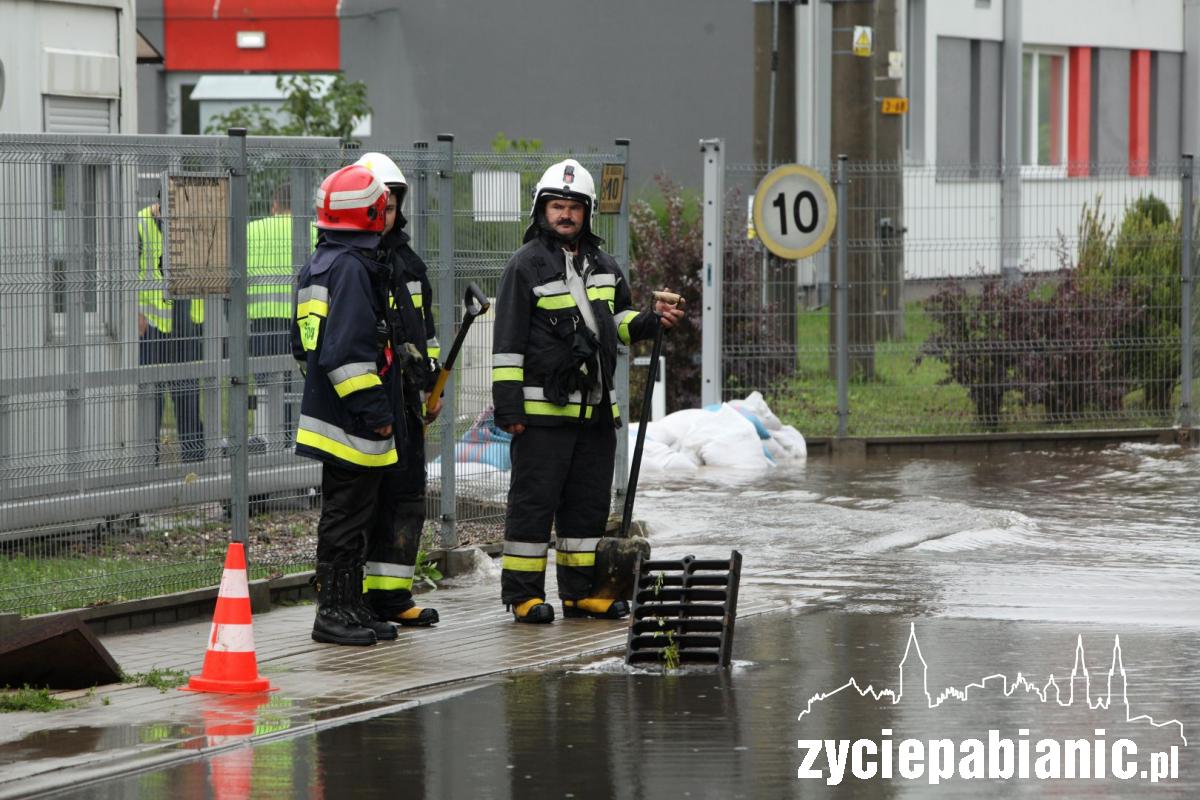 Powódź w strefie ekonomicznej w Konstantynowie