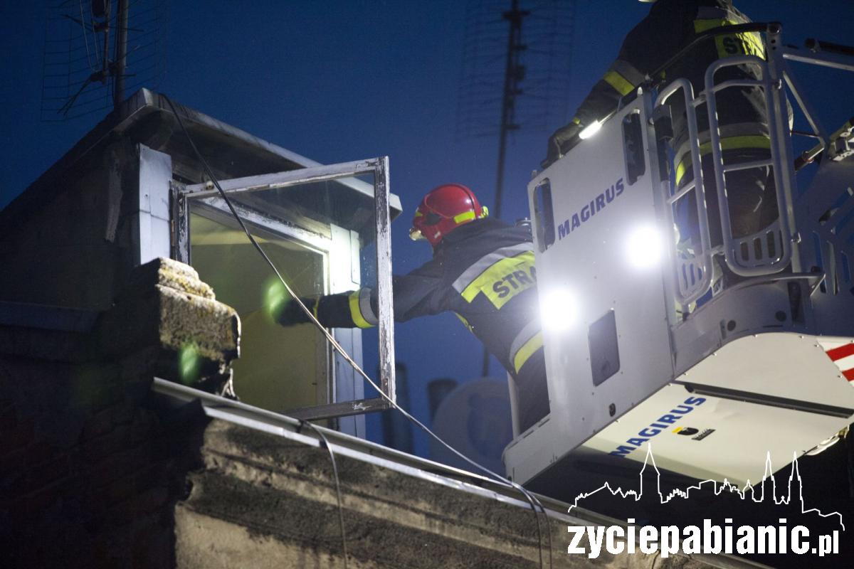 Strażacy znów działali przy Moniuszki