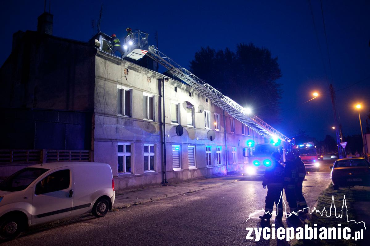 Strażacy znów działali przy Moniuszki