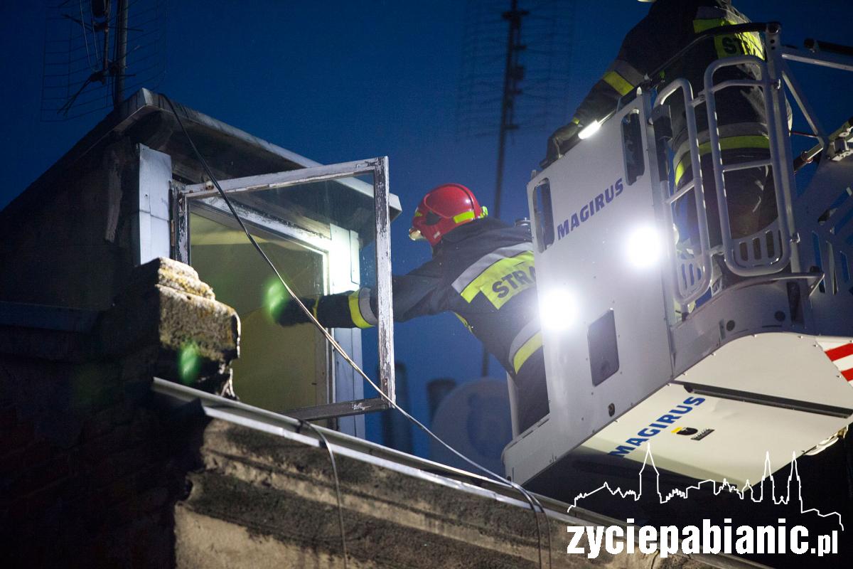 Strażacy znów działali przy Moniuszki