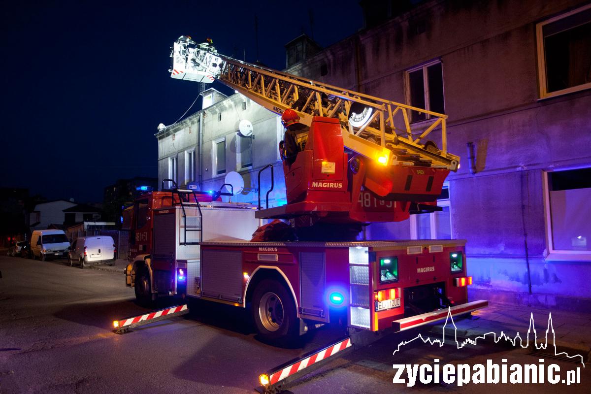 Strażacy znów działali przy Moniuszki