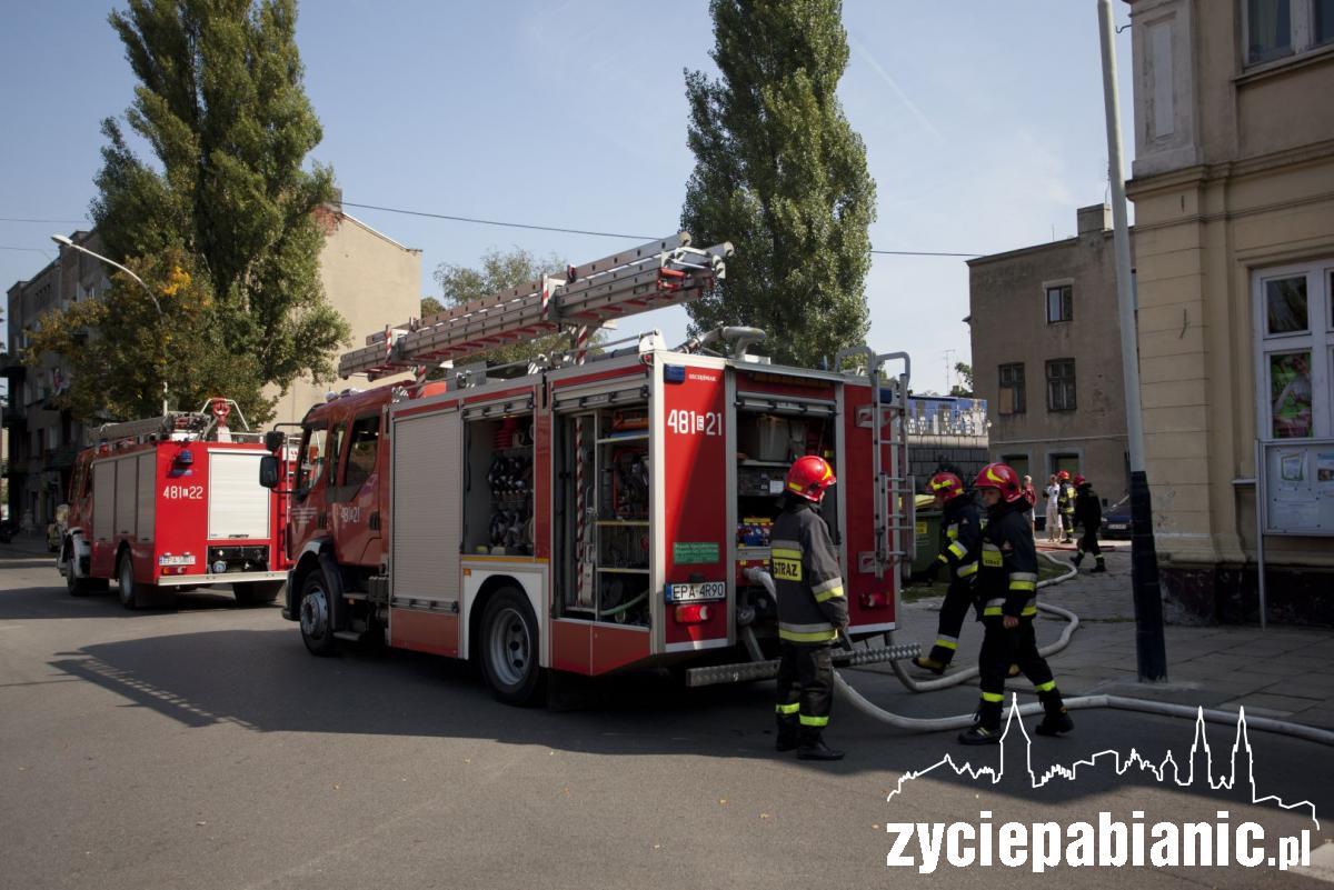 Pożar przy Kościuszki