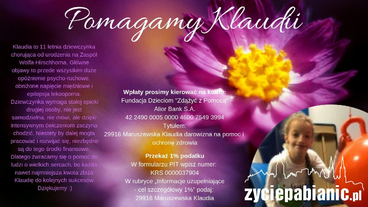 Pomagamy chorej Klaudii