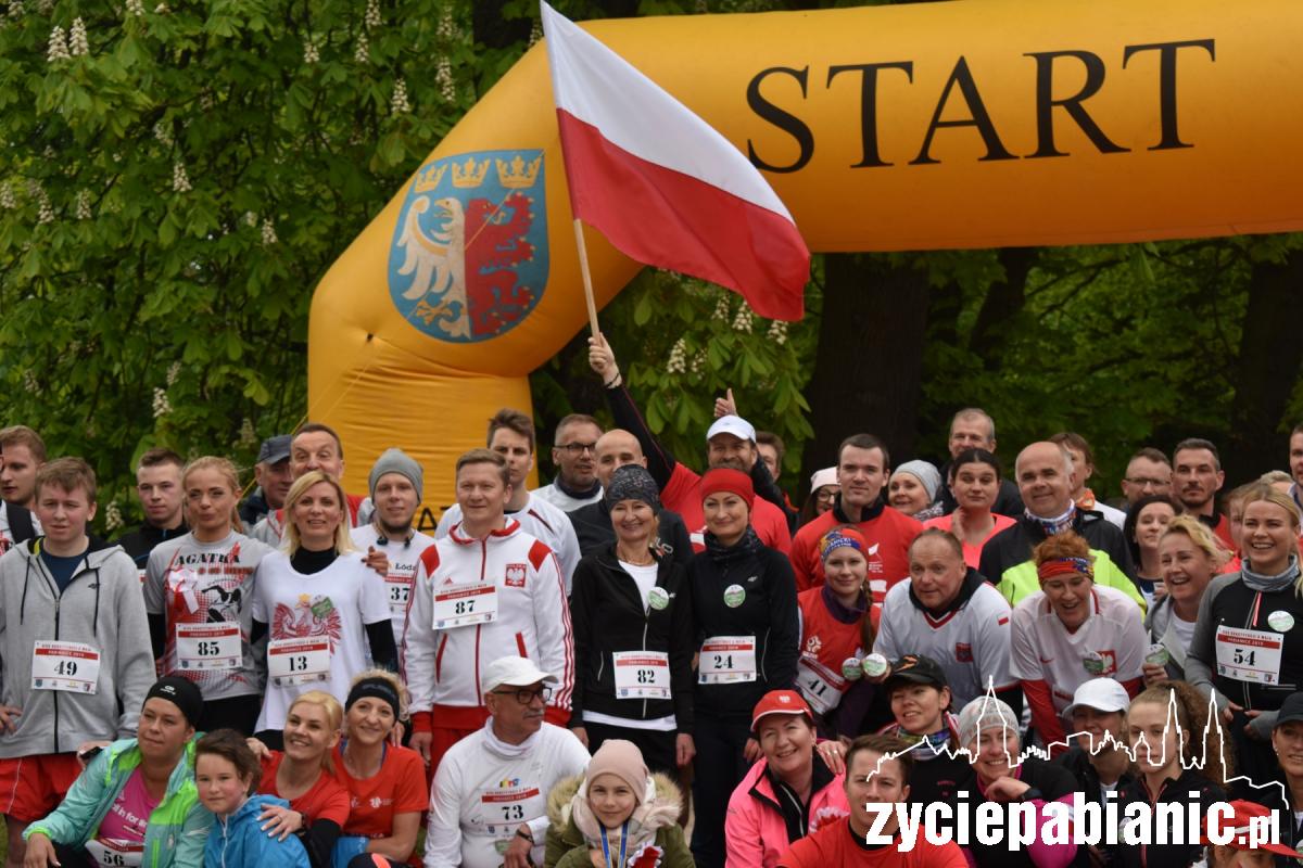W Parku Słowackiego zorganizowano bieg ku czci Konstytucji 3 Maja