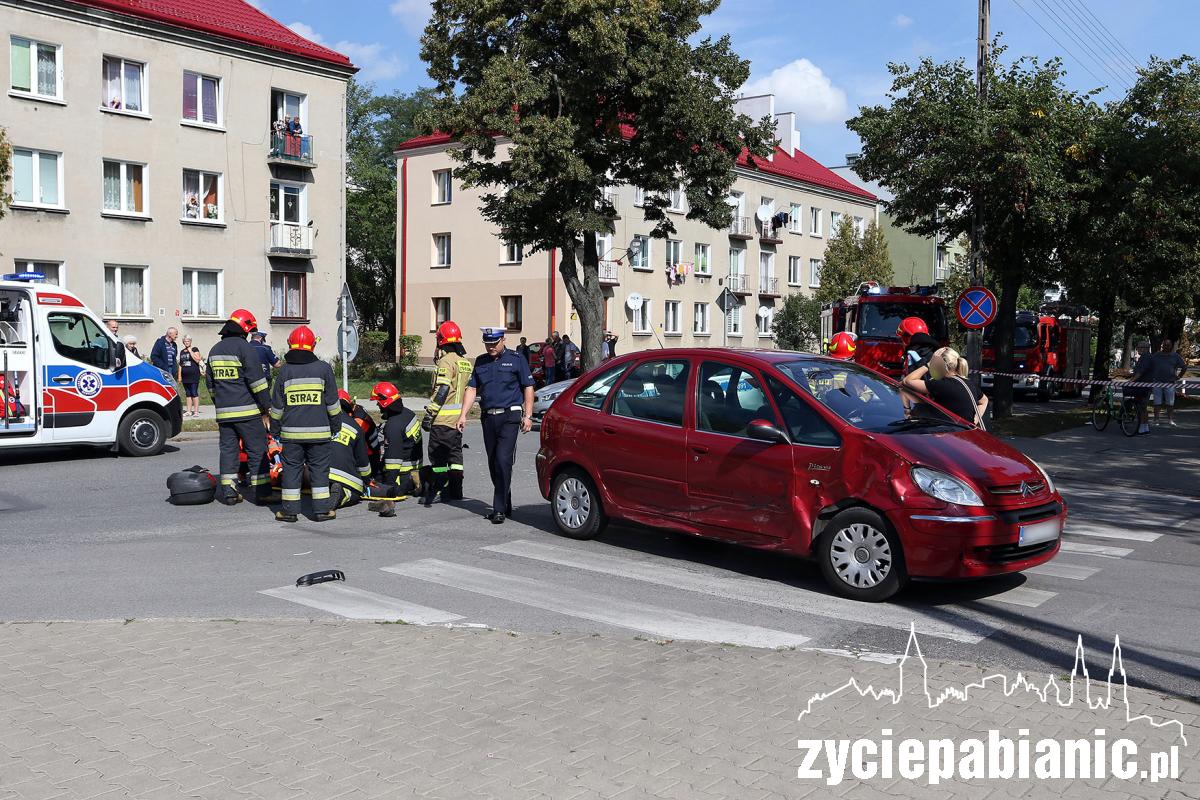 Ranny motorowerzysta