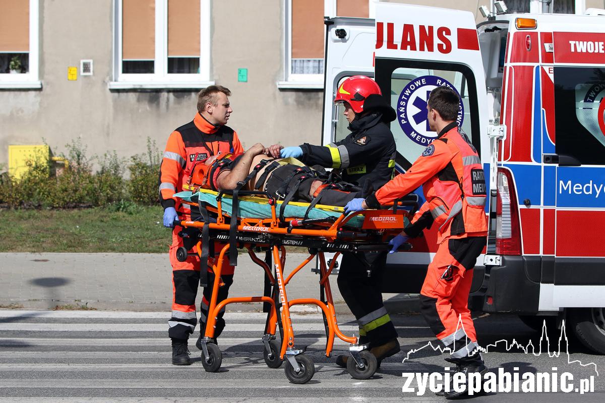 Ranny motorowerzysta