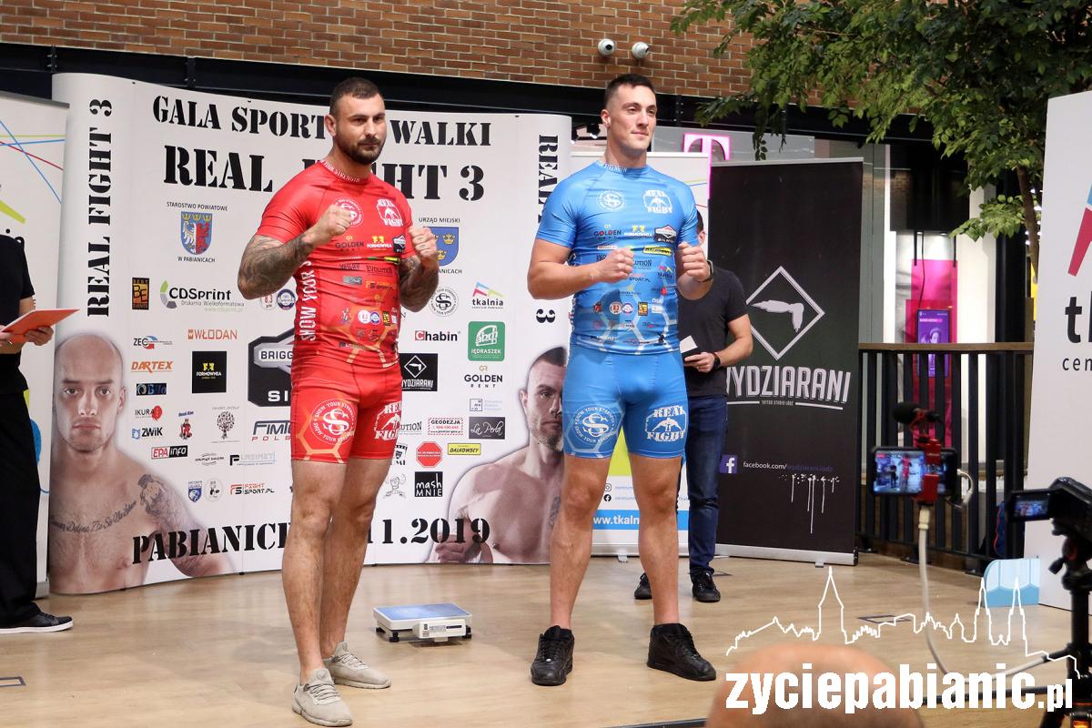 Oficjalne ważenie zawodników przed galą MMA Real Fight