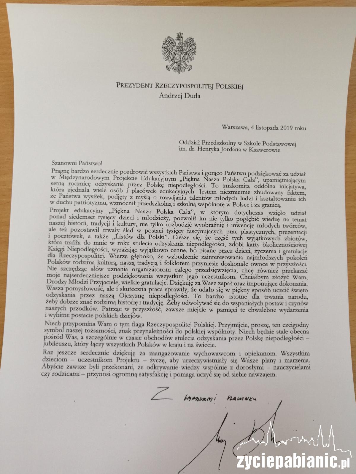 Mali patrioci docenieni przez Andrzeja Dudę