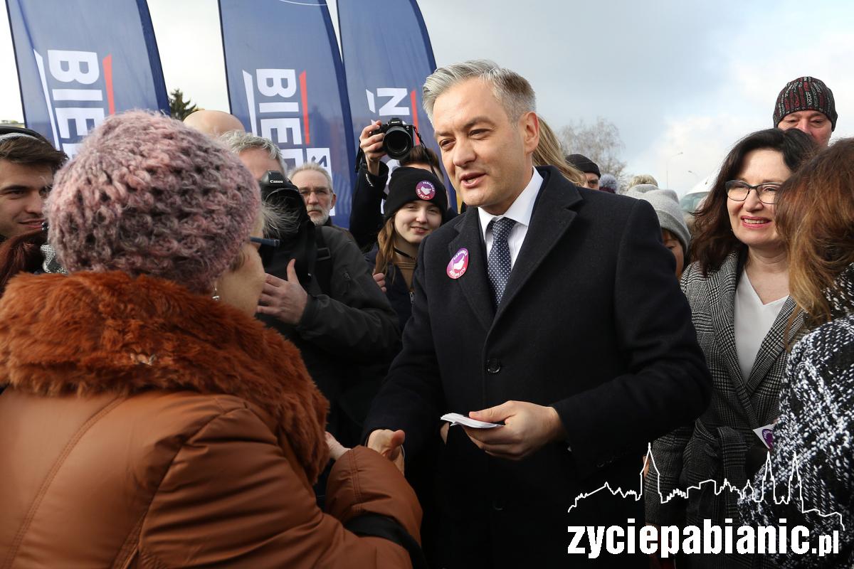Robert Biedroń z wizytą w Pabianicach