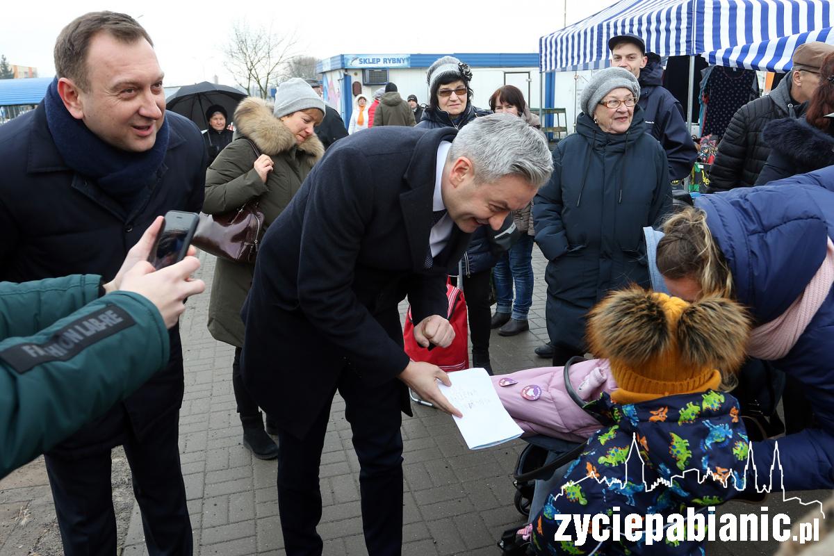 Robert Biedroń z wizytą w Pabianicach