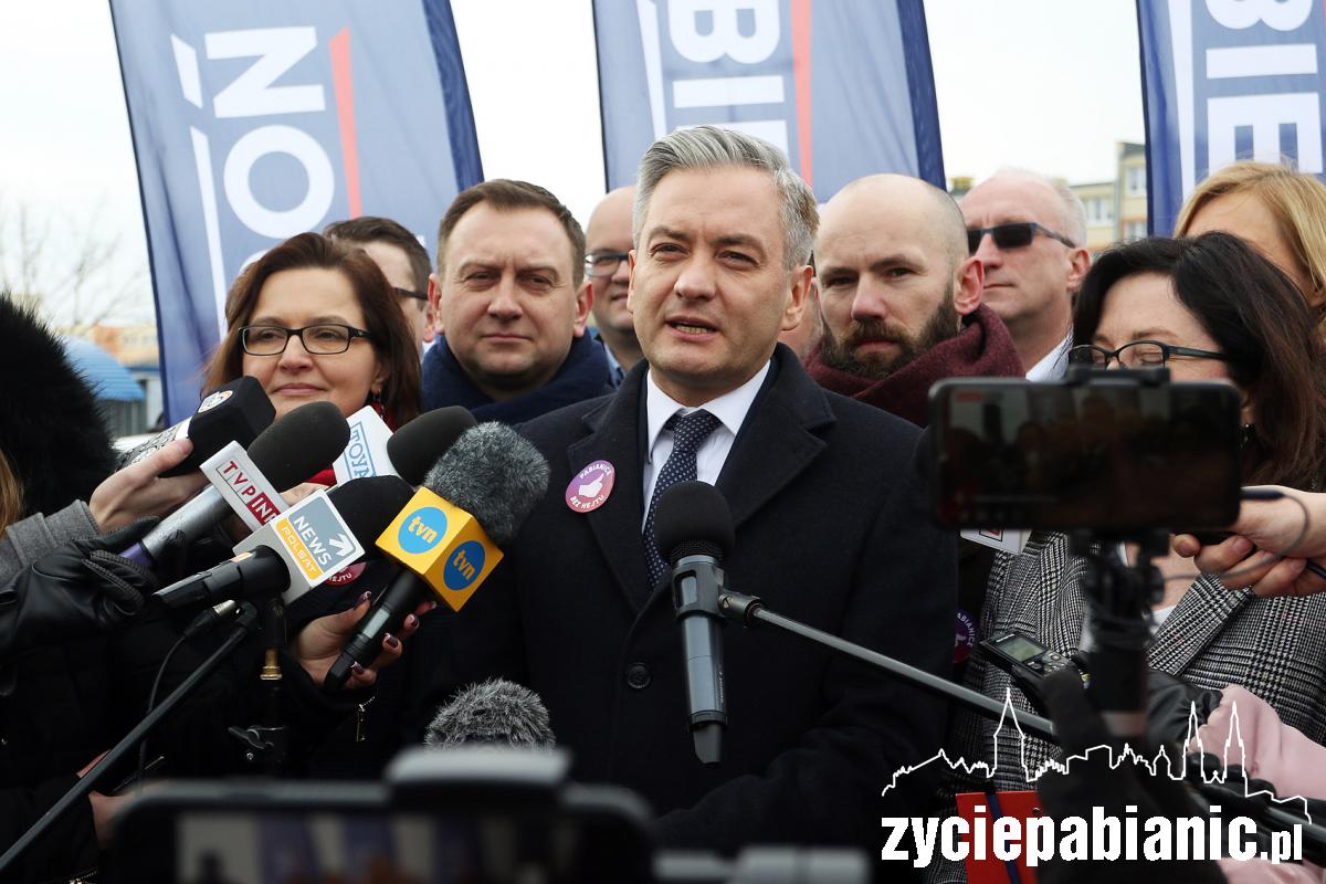 Robert Biedroń z wizytą w Pabianicach