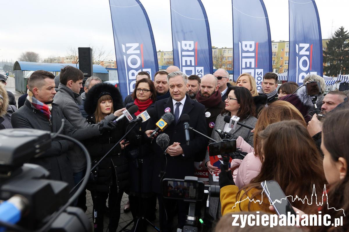 Robert Biedroń z wizytą w Pabianicach