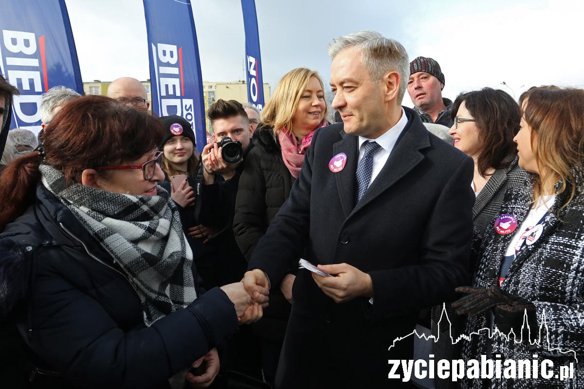 Robert Biedroń z wizytą w Pabianicach