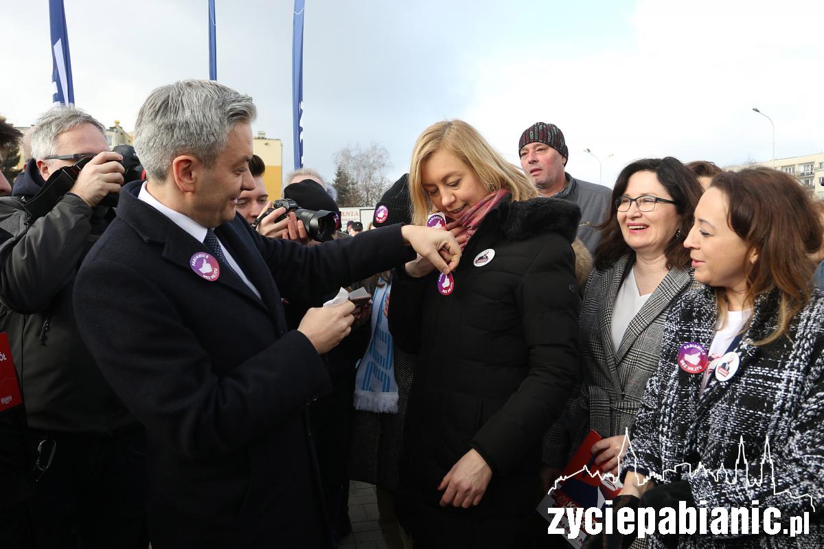 Robert Biedroń z wizytą w Pabianicach