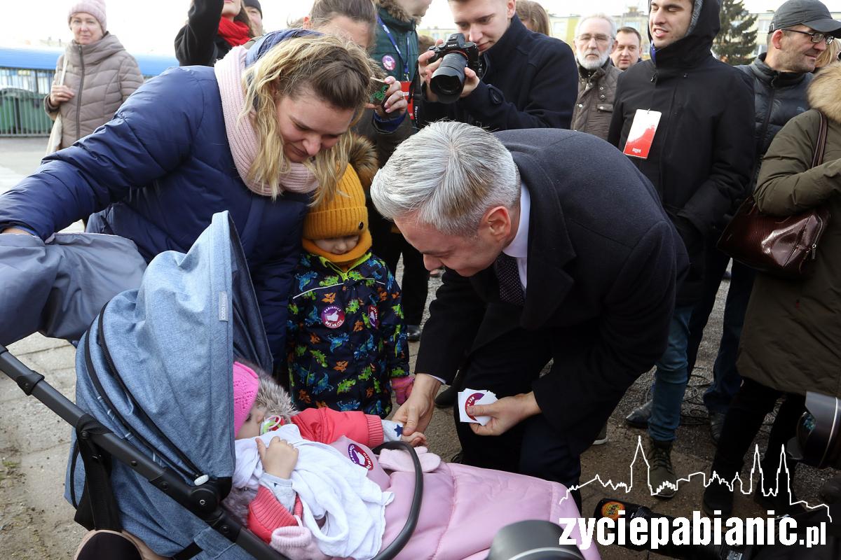 Robert Biedroń z wizytą w Pabianicach