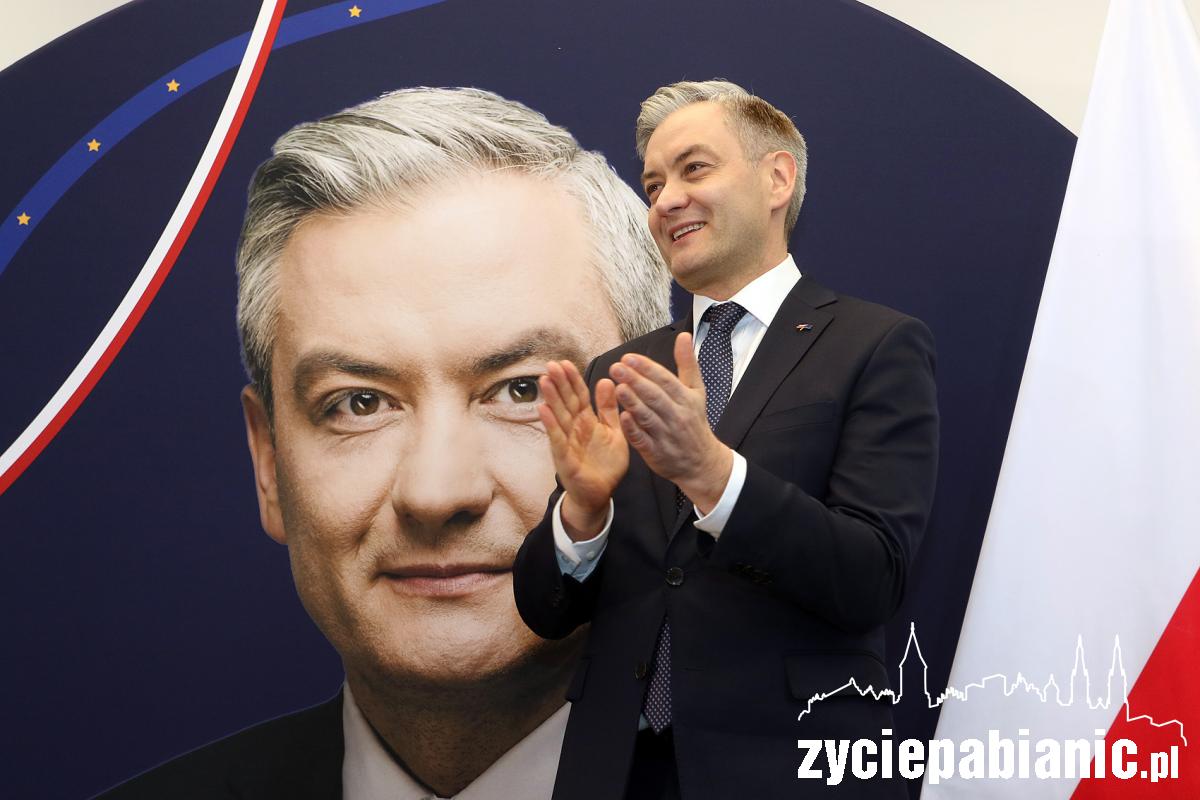 Robert Biedroń z wizytą w Pabianicach