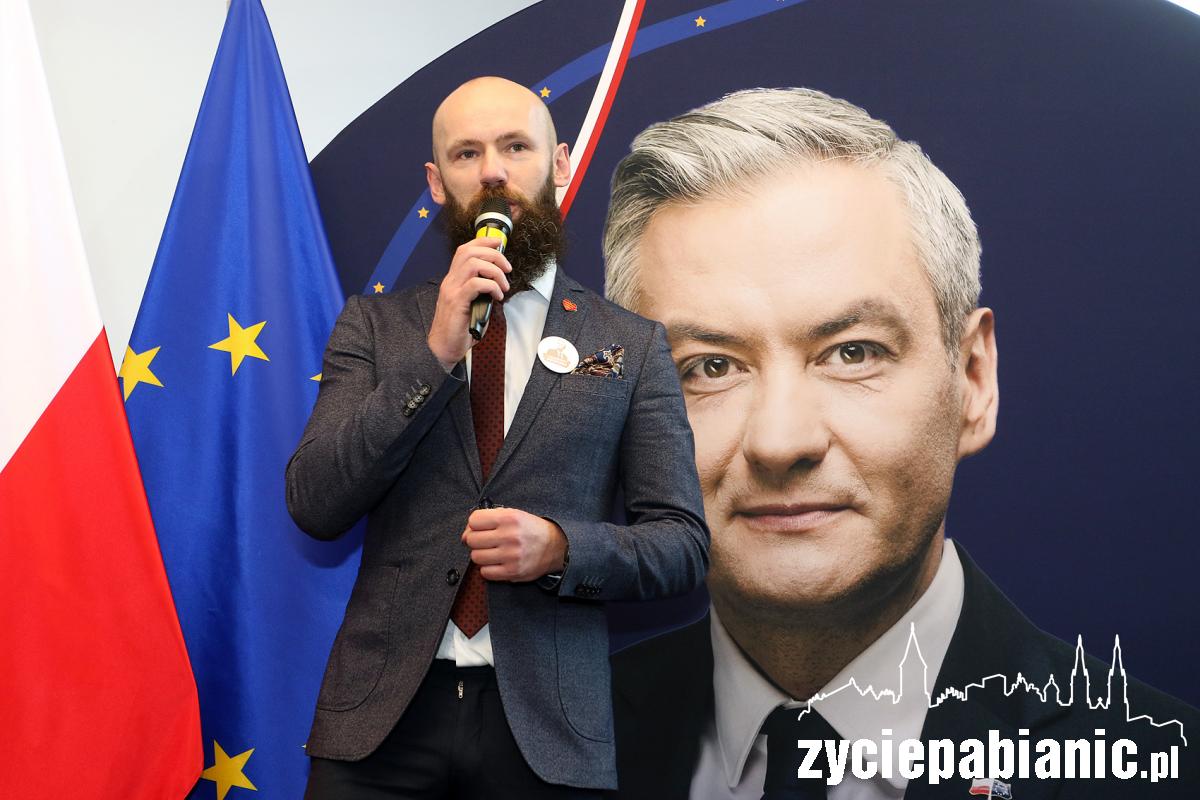 Robert Biedroń z wizytą w Pabianicach