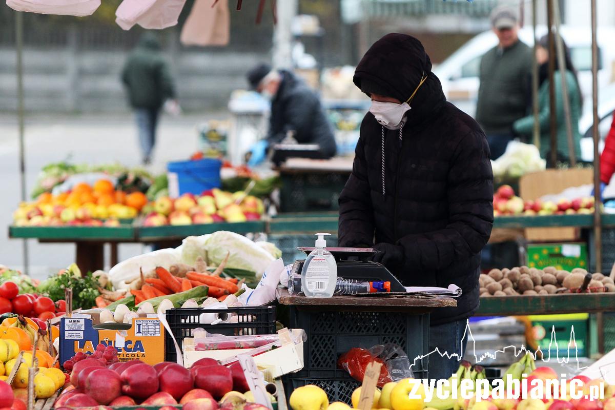 Zakupy na rynku w czasie epidemii