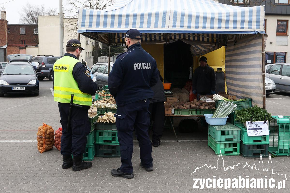 Zakupy na rynku w czasie epidemii