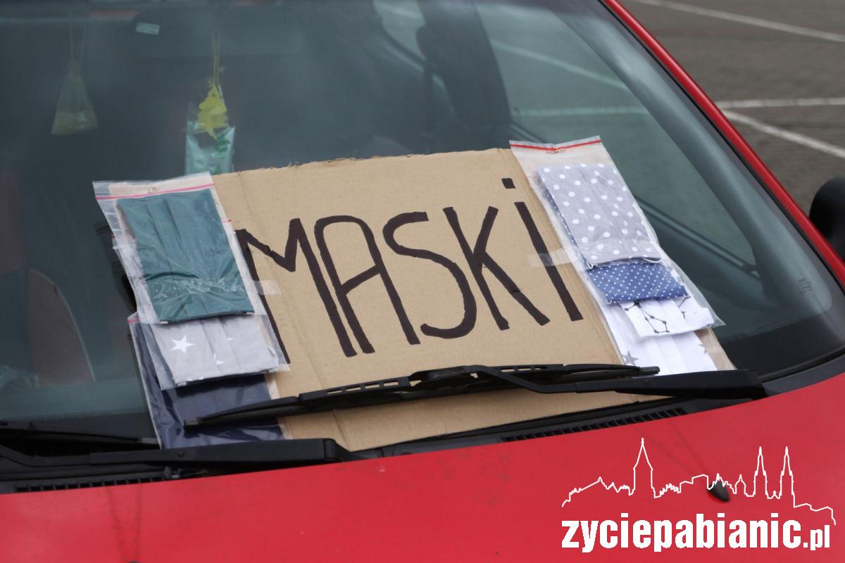 Sprzedaż maseczek w Pabianicach