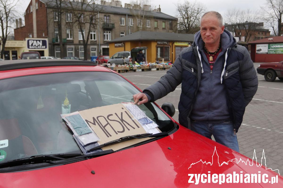 Sprzedaż maseczek w Pabianicach