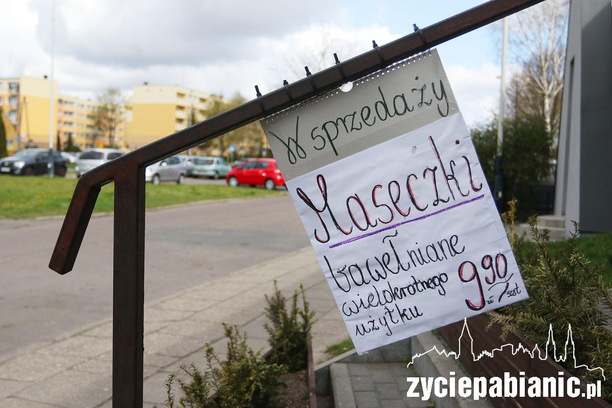 Sprzedaż maseczek w Pabianicach
