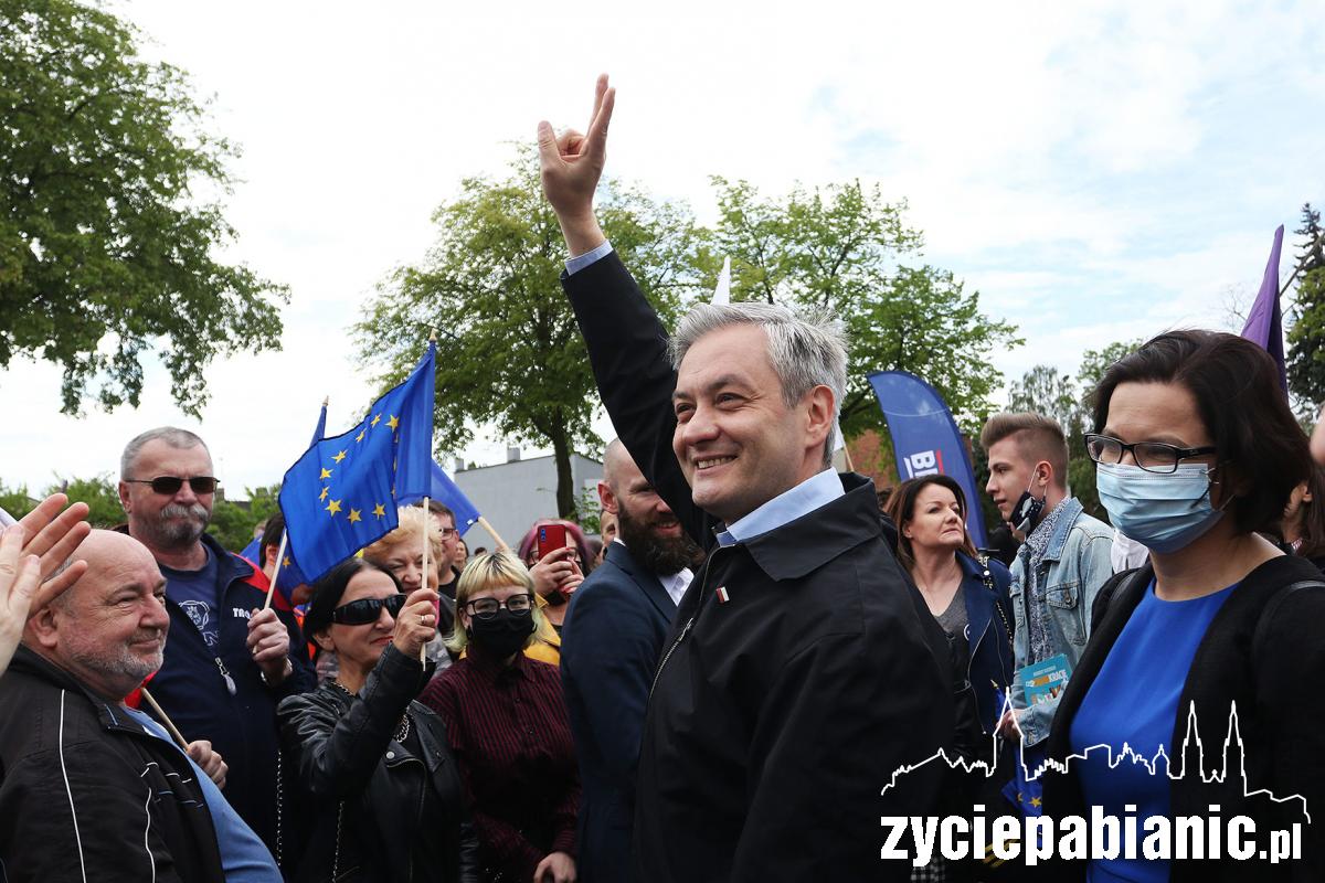 Robert Biedroń odwiedził Pabianice