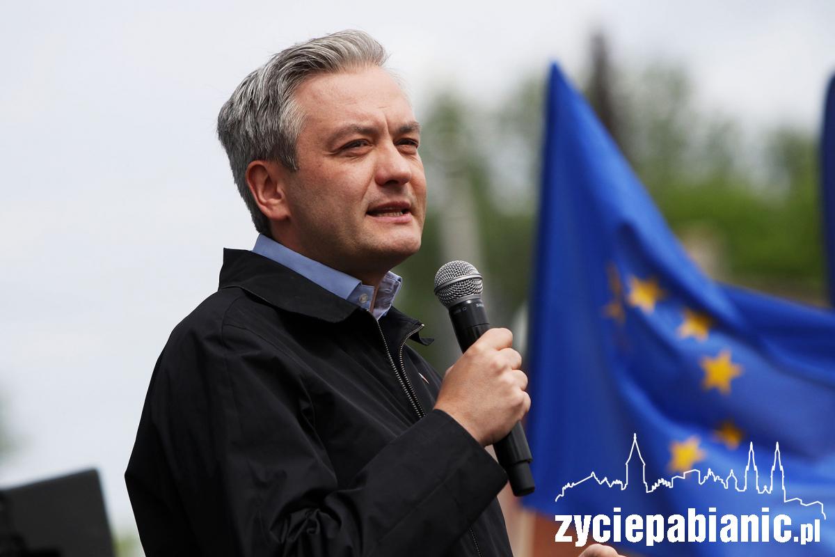 Robert Biedroń odwiedził Pabianice