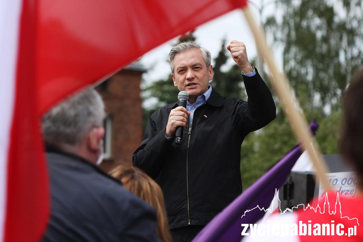 Robert Biedroń odwiedził Pabianice