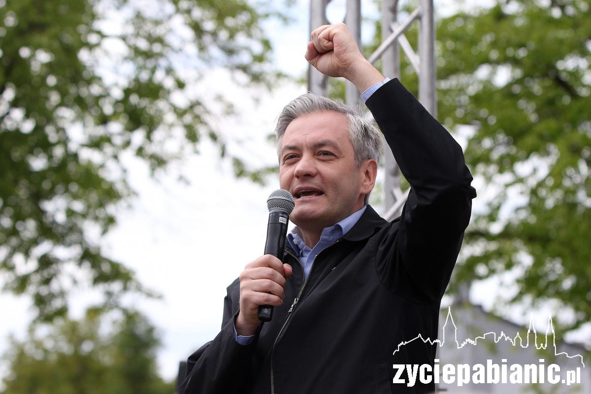 Robert Biedroń odwiedził Pabianice