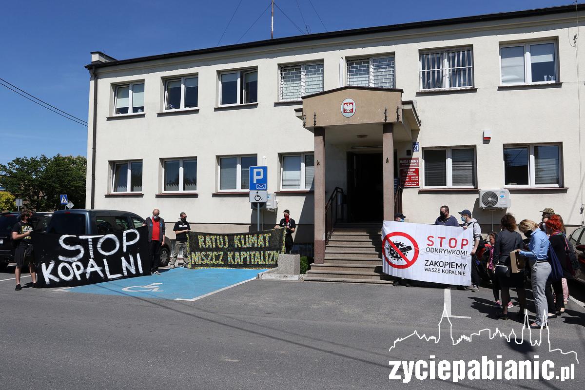 Protest przeciwko budowie kopalni w Porszewicach