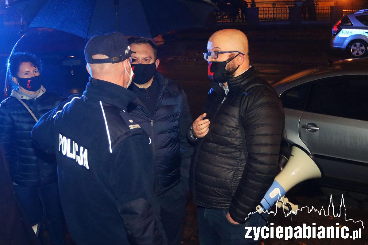 9 dzień Strajku Kobiet w Pabianicach