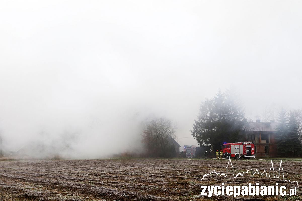 Strażacy walczą z pożarem zakładu